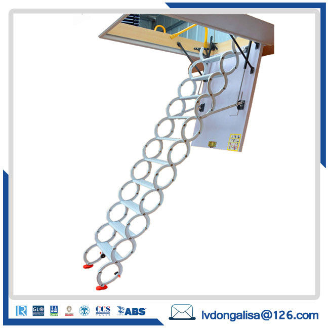 ISO9001 Domestic Invisible 200kg Telescopic Loft Ladder